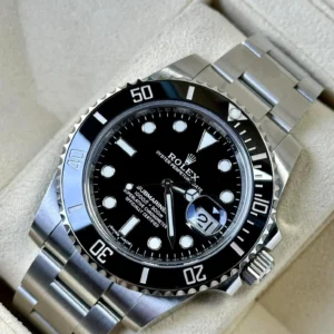 Rolex Silver with Black Dial