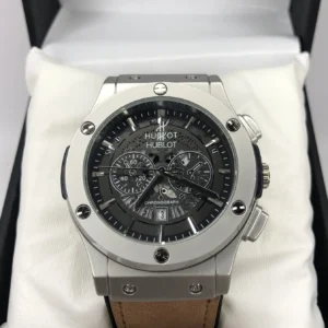 Hublot Skeleton Dial – Brown Rubber Strap Watch