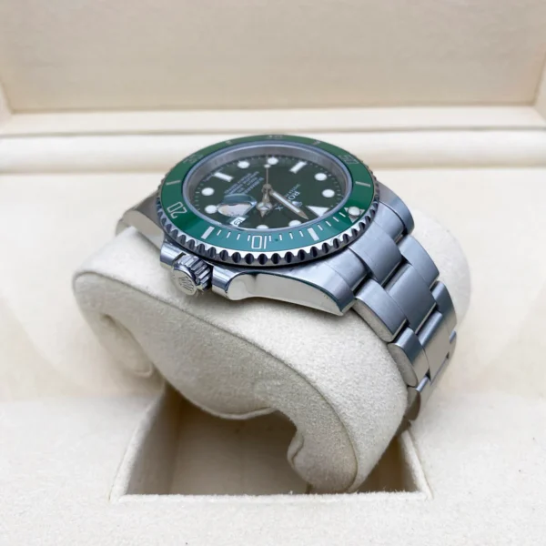 Rolex Silver with Green Dial - Image 5