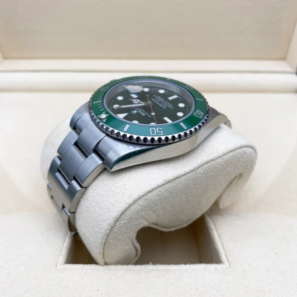 Rolex Silver with Green Dial - Image 6