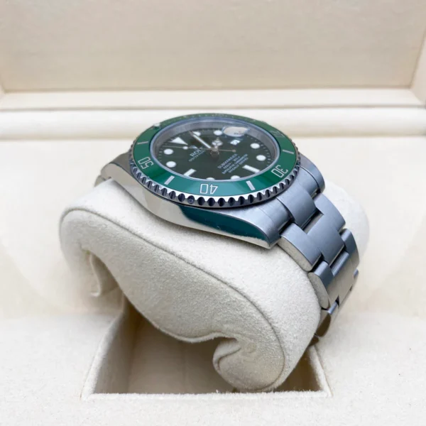 Rolex Silver with Green Dial - Image 7